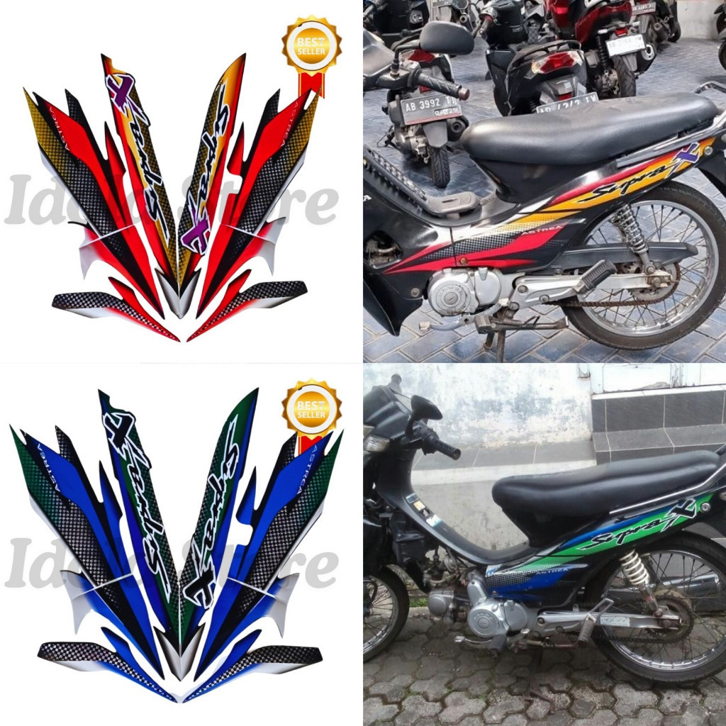 Striping Stiker Honda Supra X 2002 List Body Standar Motor Honda Supra X 2002 Terbaik