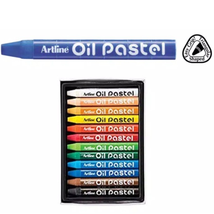 

Artline Crayon 12 Warna / Oil Pastel Set 12 Type EOPT-12S