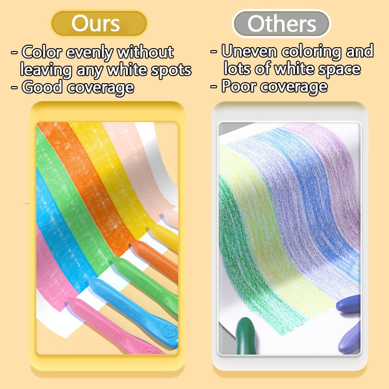 

KANSHPKANSHP XINGMAI Crayon Warna 24 Set Washable Non Toxic Triangle Design - 9002