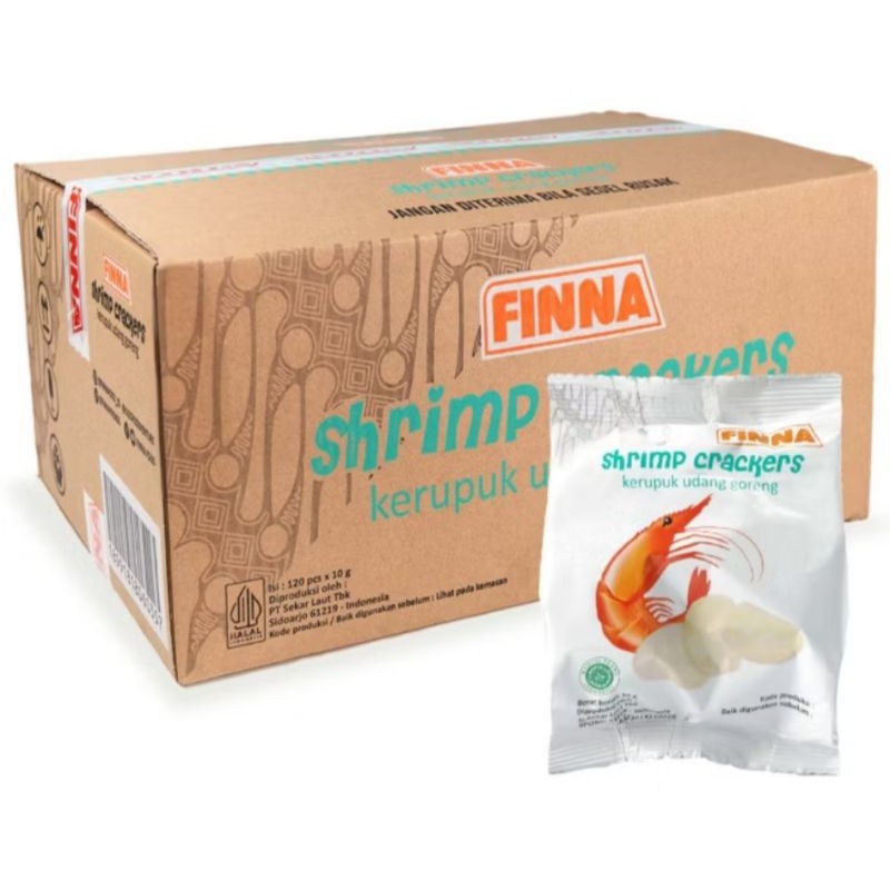 

Finna Kerupuk Udang Goreng Siap Makan 1 Dus Isi 120 pcs (EXP. Oktober 2025)