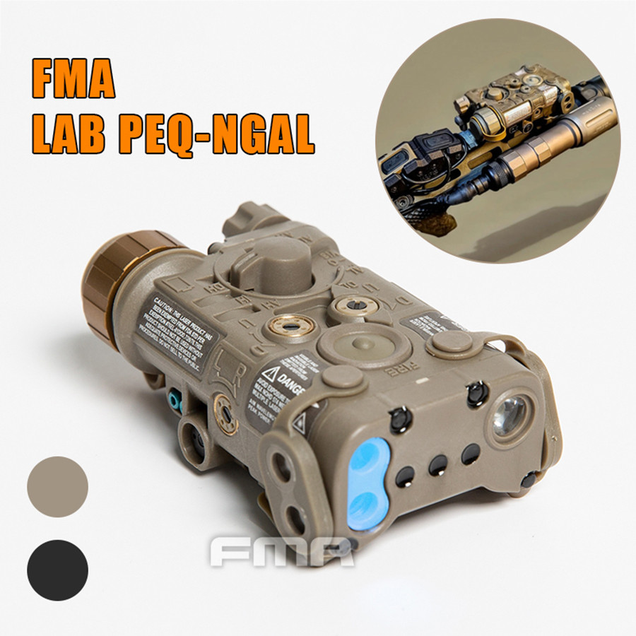 FMA LAB PEQ-NGAL Weapon Gun Light Red Laser Sight Tactical Mini PEQ Airsoft LAB PEQ NGAL LED IR Red 