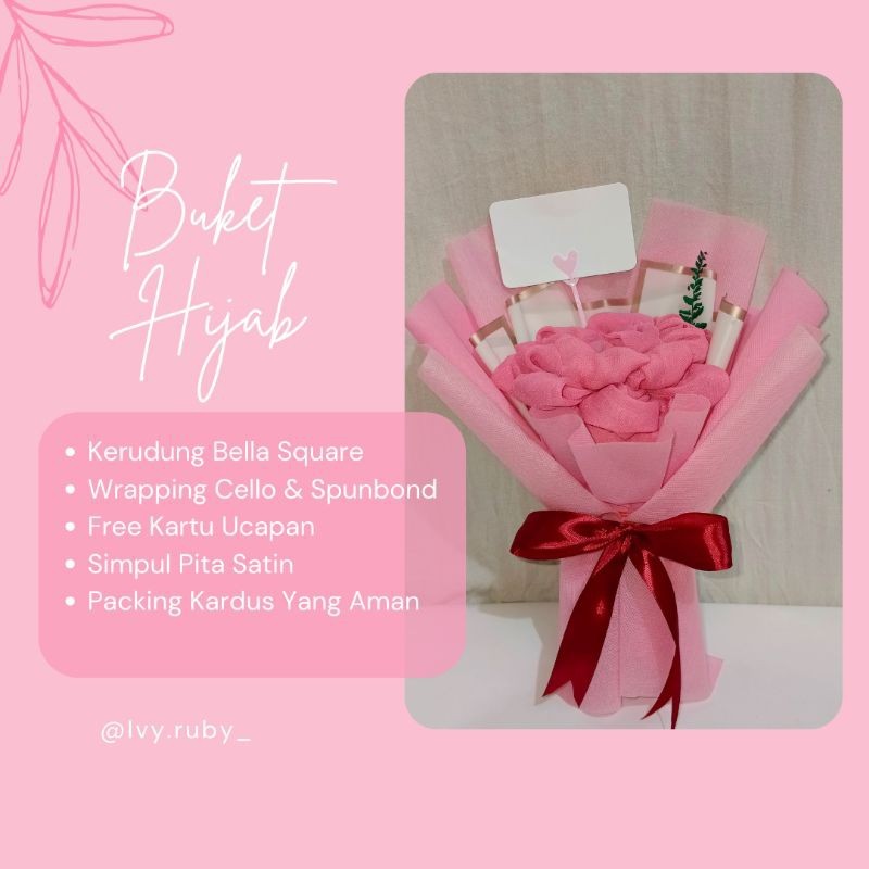 Buket Hijab | Kerudung | Segi Empat | Bella Square