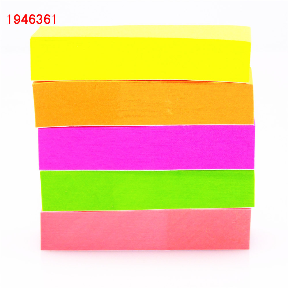 

500 sheets Fluorescent paper Self Adhesive Memo Pad Sticky Notes Bookmark Point It Marker Memo Sticker Office School Supplies