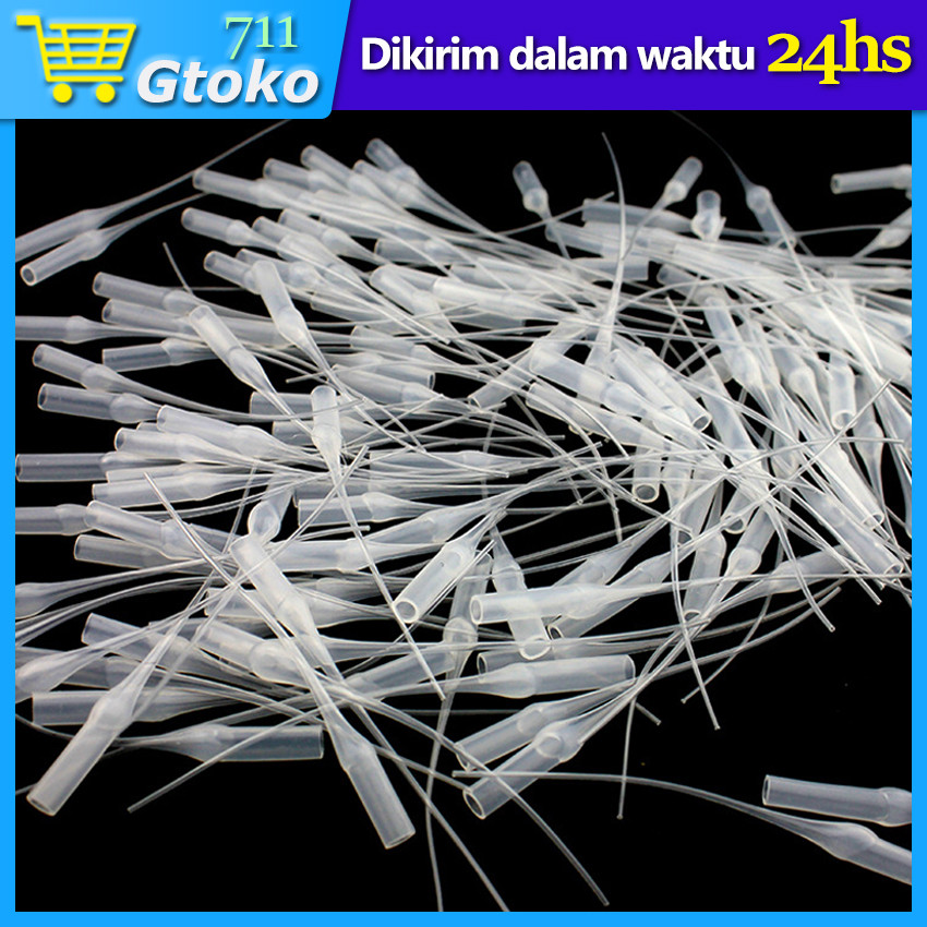 Pipet Sedotan Pipa Lem Korea Plastik Selang Lem Cair Celah Keramik Pintu Jendela isi 100 Pcs