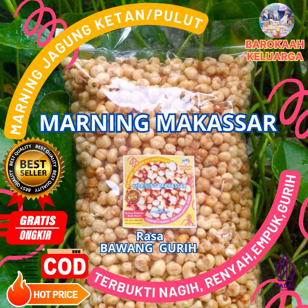 

MAKARONI MARNING JAGUNG SULTAN TERBUKTI SUPER EMPUK RENYAH GURIH / MARNING JAGUNG SUPER EMPUK/ MARNING JAGUNG MILENIAL /MARNING JAGUNG SETENGAH KG KILOGRAM (500GR) GURIH ASIN SUPER PREMIUM