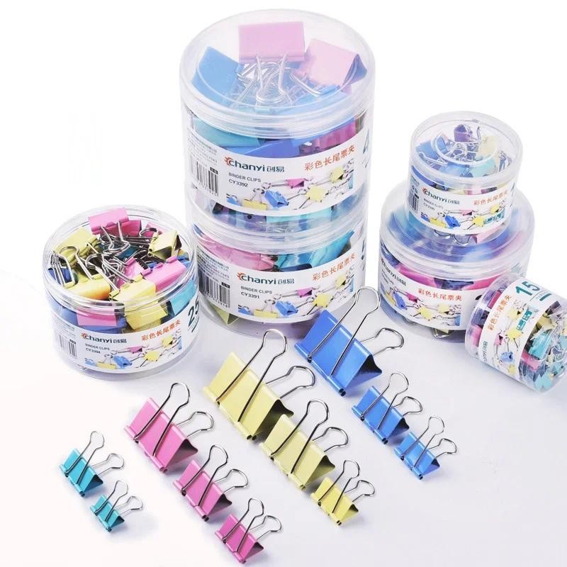 

60 pcs/lot Mini Metal Paper Clips 15mm Colorful Candy Color Clip for Book Stationery School Office Supplies High Quality
