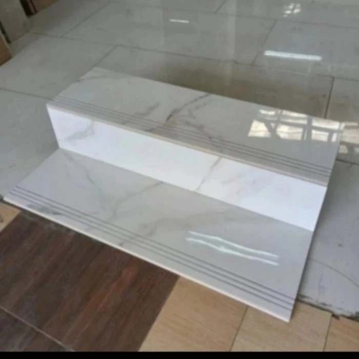 granit/keramik tangga 30x90 20x90 putih motif