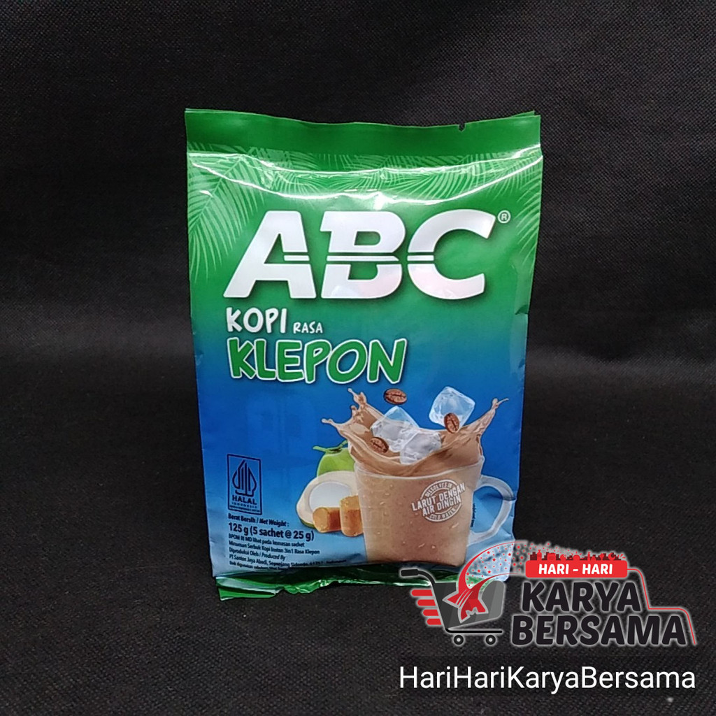 

MINUMAN BUBUK KOPI INSTANT ABC RASA KLEPON PACK 5'S X 25GR