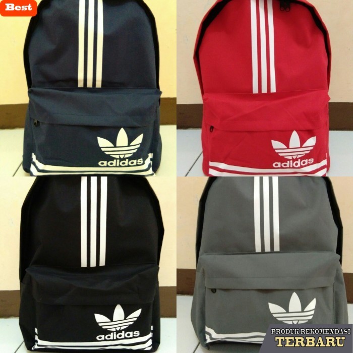 tas ransel pria murah berkualitas Tas Adidas Stripes / Tas Ransel Adidas / Tas Sekolah / Tas Pria