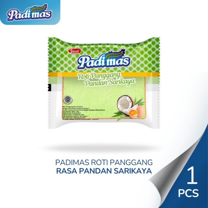 

New Item PADIMAS ROTI PANGGANG PANDAN SARIKAYA 65G