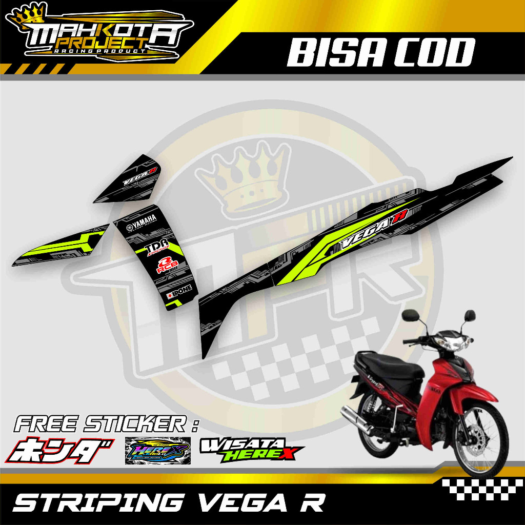 STRIPING VARIASI VEGA R NEW / STICKER LIST VARIASI MOTOR YAMAHA VEGA R DESAIN RACING