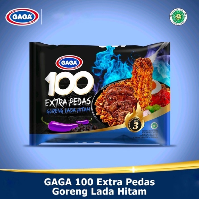 

NEW ITEM NOODLE GAGA 100 MIE GORENG LADA HITAM 85g