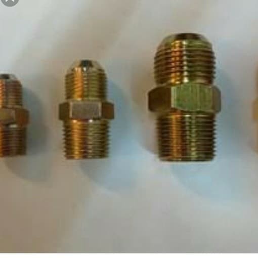 Double nepel 1/2" NPT x 3/8" JIC