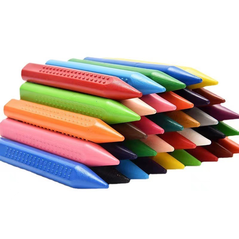 

12pcs Color Crayons Do not Dirty Hands Washable Wax Crayon Pencil Marker Oil Painting Drawing Sticks Colored Crayons