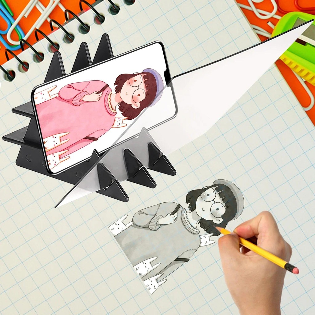 

Mirror Optical Drawing Board Optical Tracing Drawing Projector Artifact Set Use with Tablets Smartphones for Kid