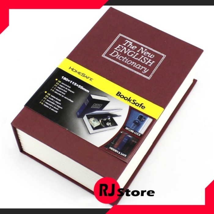 Brankas Bentuk Buku / Security Dictionary Jewelry / Besar merah