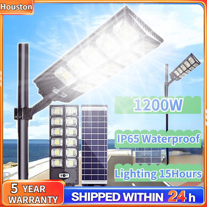 Lampu Jalan Tenaga Matahari 1200W Lampu Tenaga Surya Lampu Solar Cell Outdoor anti air Lampu Tenaga