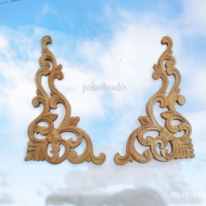 Ornamen Ukir Sudut Ukiran Kayu Sudut Ornamen Ukir Tempel Kayu murah