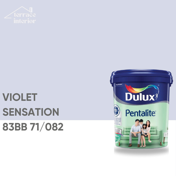 Cat Tembok Dulux Pentalite Interior 2.5L warna Violet Ungu Doff Matt - Violet Sensa