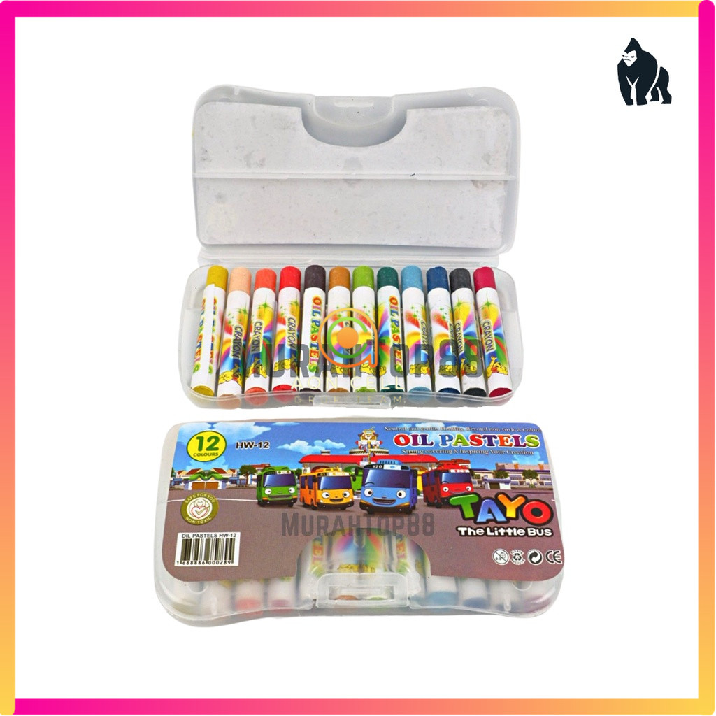 

Crayon Mini 12 Warna / Oil Pastel / Krayon Set Kecil Murah Anak Anak