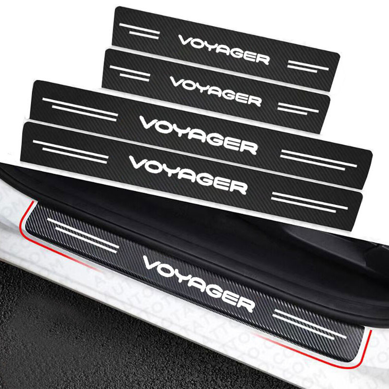 Mobil dengan serat karbon stiker mobil DIY pelindung pasta Strip otomatis dengan ambang sisi melindu