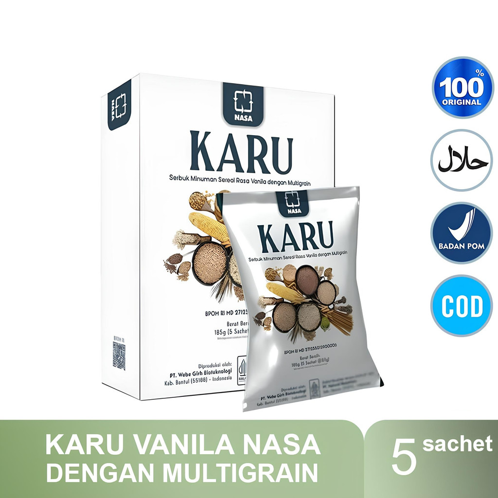 

KARU NASA minuman Meal Replacement, serbuk minuman sereal pengganti makanan dengan multigrain