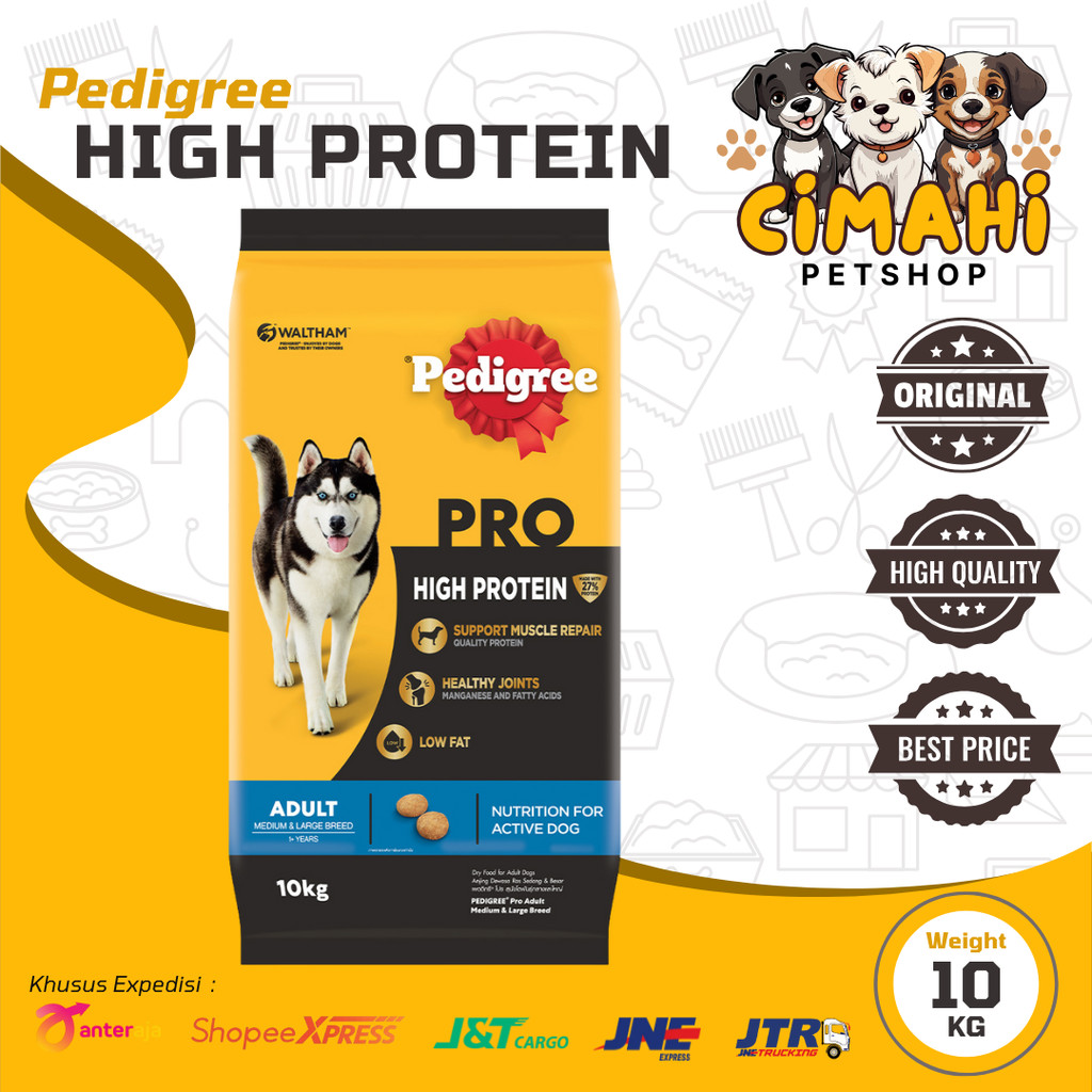 Pedigree Pro High Protein Adult Medium & Large Breed 10kg