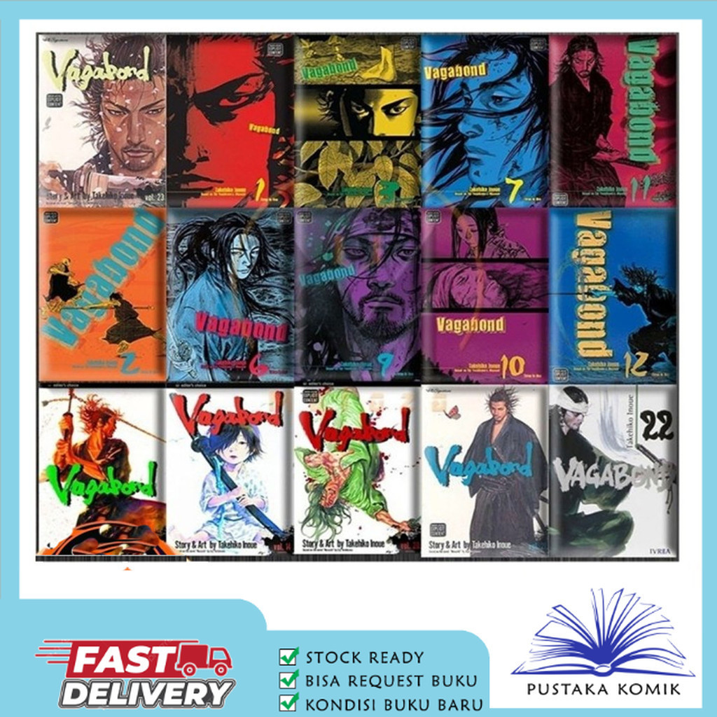 Komik Manga Vagabond (Full Set 37 book series)