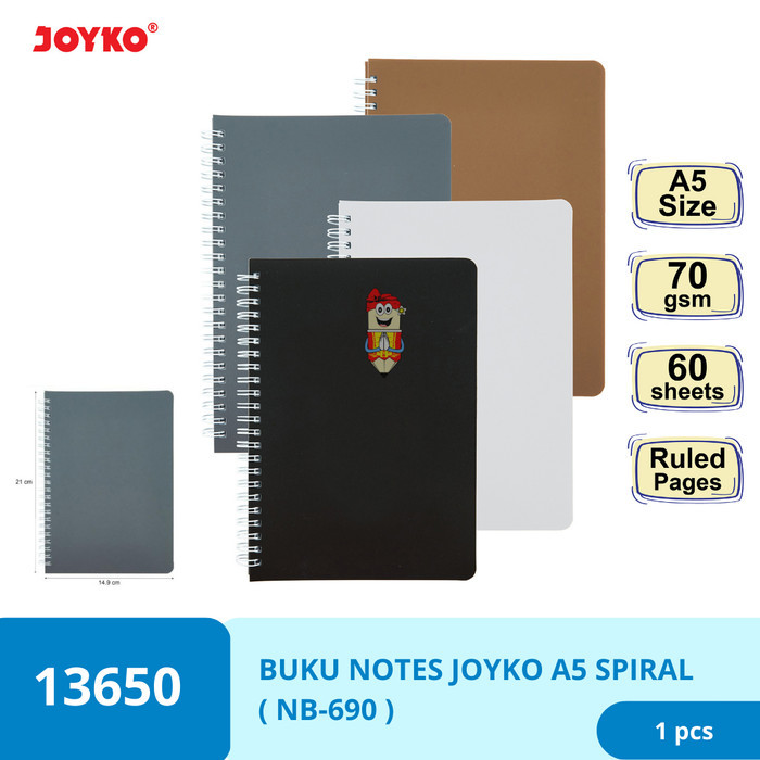 

Ruled Notebook Diary Agenda Buku Catatan Bergaris Joyko NB-690