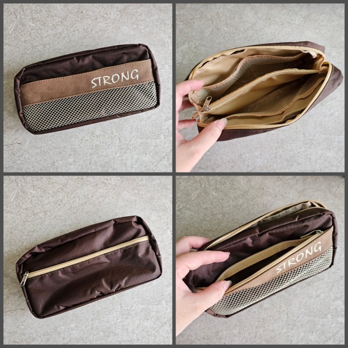 

Tas Kecil Dompet Storage Tempat Pensil Banyak Kantong Sekolah Kantor Travelling Organizer Makassar