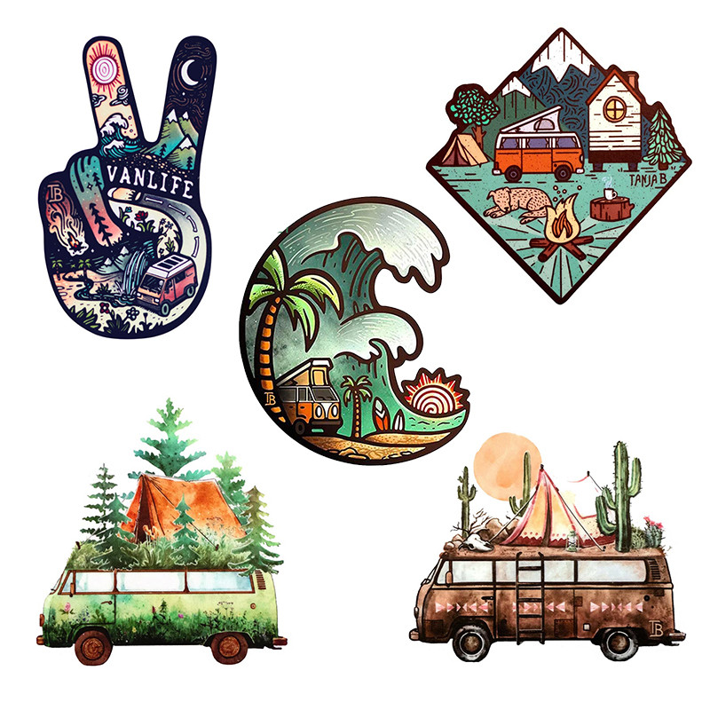 

V1441# For Vanlife Car Stickers Sunscreen Occlusion Scratch Decals Vinyl Laptop Caravan Decor Car Styling