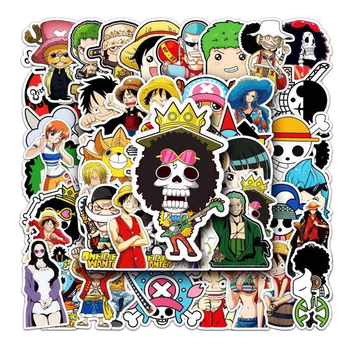 

sticker stiker luggage waterproof 50 pcs one piece