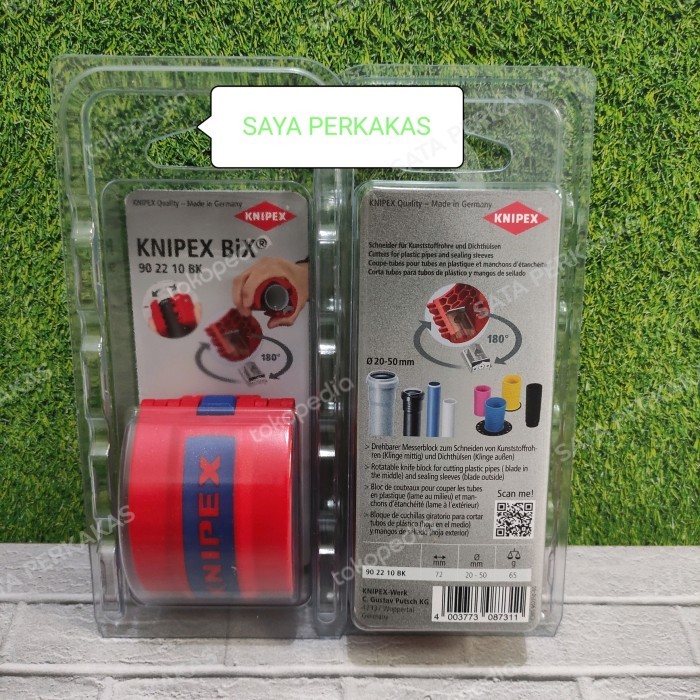 

PEMOTONG PIPA PVC 90 22 10 BK KNIPEX BIX CUTTER PLASTIC PIPE