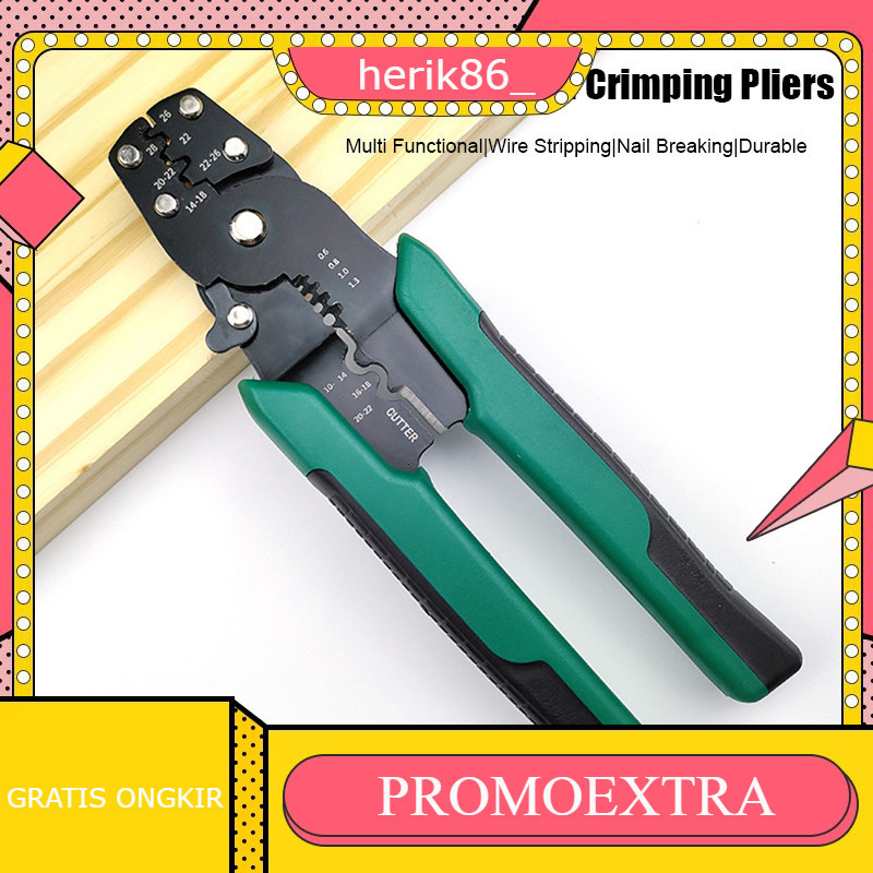 Tang Krimping Press Skun Kabel Kombinasi  Tang Potong Kupas Kabel Multifungsi  Tang Press Skun