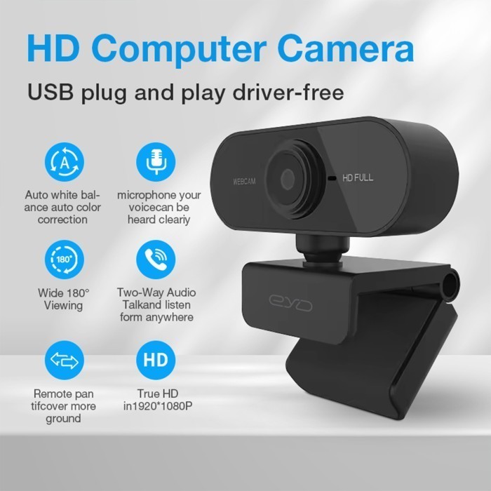 EYD PC01 Webcam Laptop USB 4K Web Camera FHD IP Kamera PC 1080P With Stereo Beauty Plug and Play
