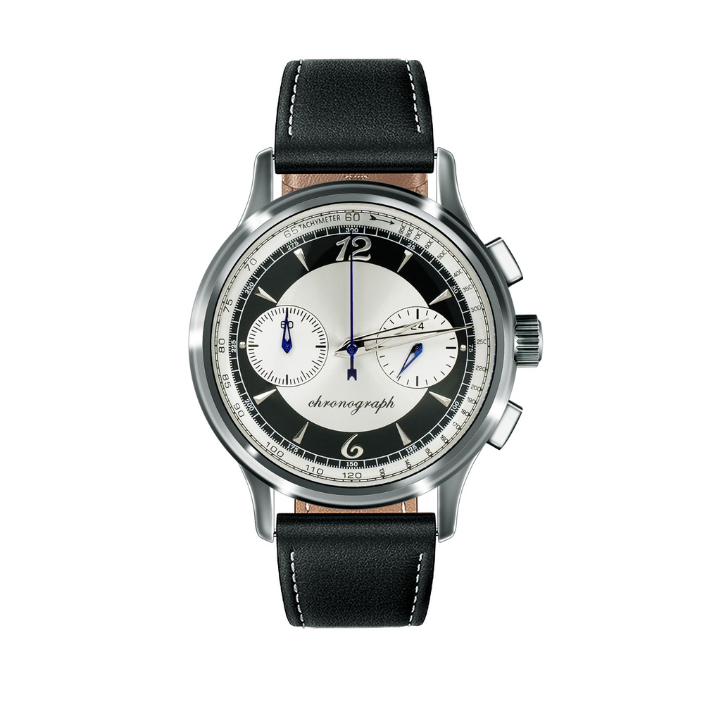 Jam Tangan Pria Panda Homage Men Watch Bubble Glass 316L Stainless Steel Chronograph luxury waterpro