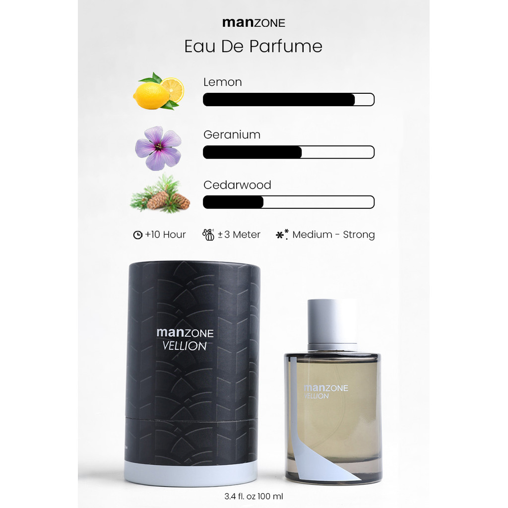 MANZONE - Parfum Vellion 100ml - Grey