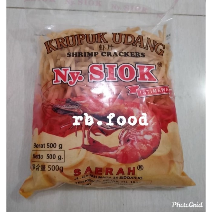 

Ny Siok Krupuk Udang Stick 500gram -Nysiok Kerupuk Udang
