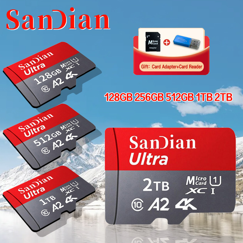 1TB Original Memory card Micro TF SD 512GB flash Card 2TB  A2  High-Speed  128GB 256GB mini sd Stora
