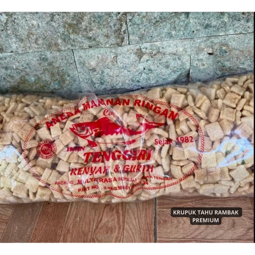 

Best seller (1000GR) KERUPUK RAMBAK TAHU KOTAK (CEMILAN MEDAN) ORI GURIH ASIN 1