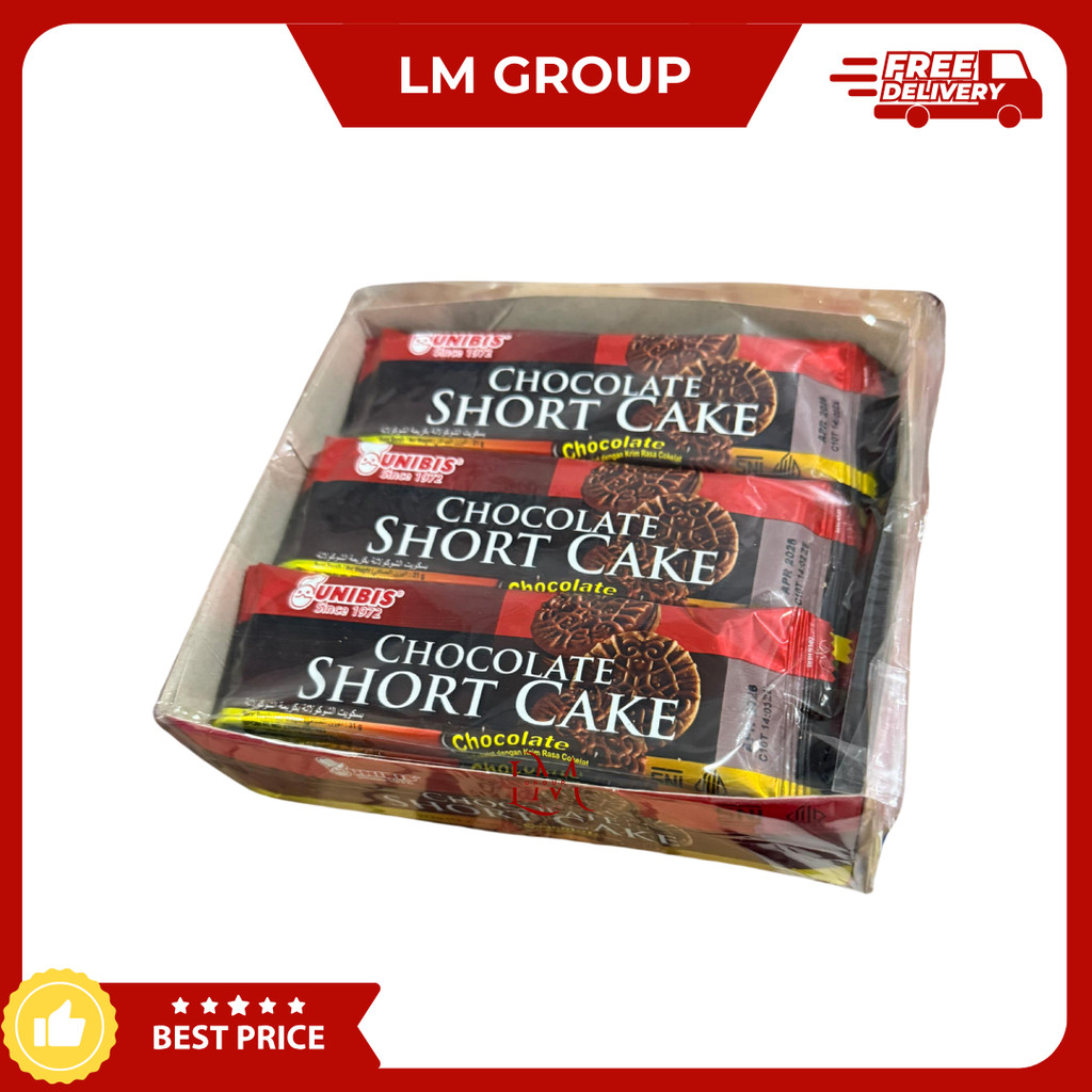 

Unibis Chocolate Short Cake Biskuit Cokelat 1 Pak isi 12 pcs x 31gr