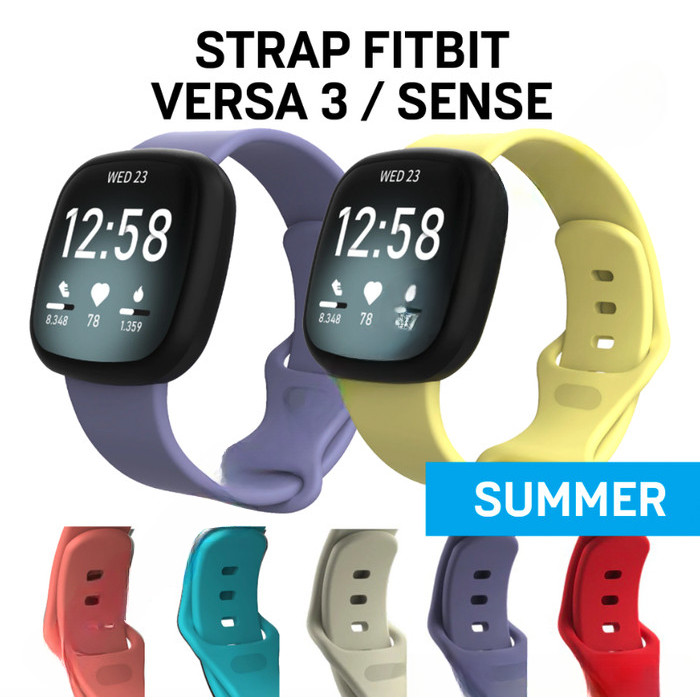SUMMER Strap Fitbit Versa 4 / 3 - Sense Watch Tali Jam Silicone