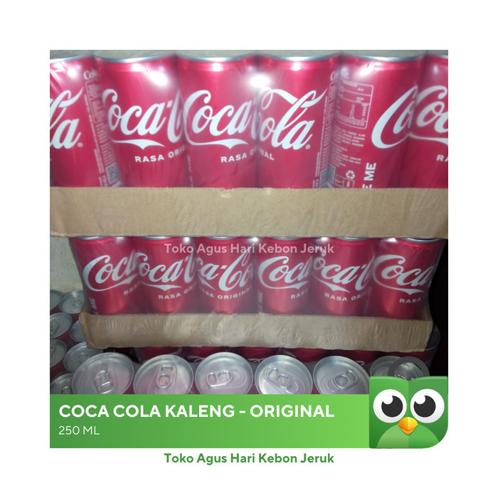 

COCA COLA KALENG 330 ml, kola 1 dus isi 24 kaleng - 250 ML