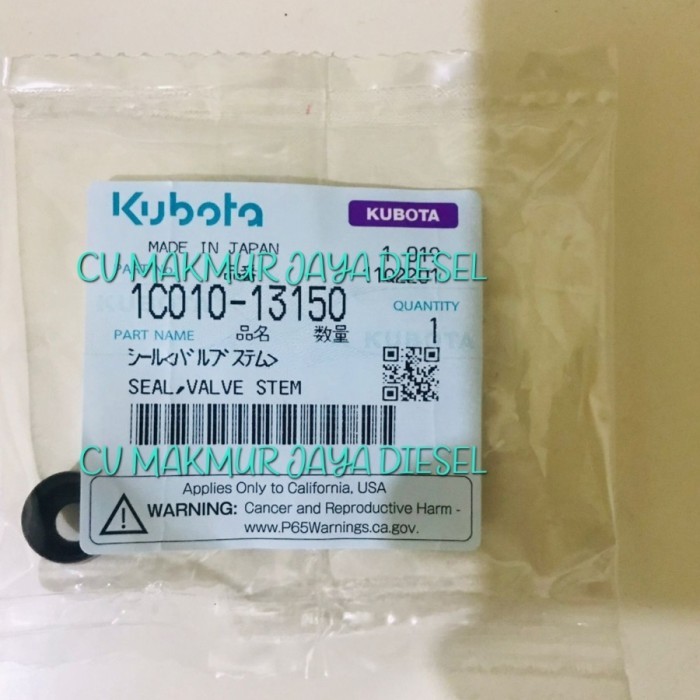 

Seal Klep/Valve Seal D1105 1C010 13150 Kubota Genuine Parts
