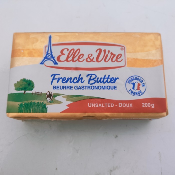 

[[PROMO]] Unsalted Butter Elle & Vire (Mentega Tawar) 200gr