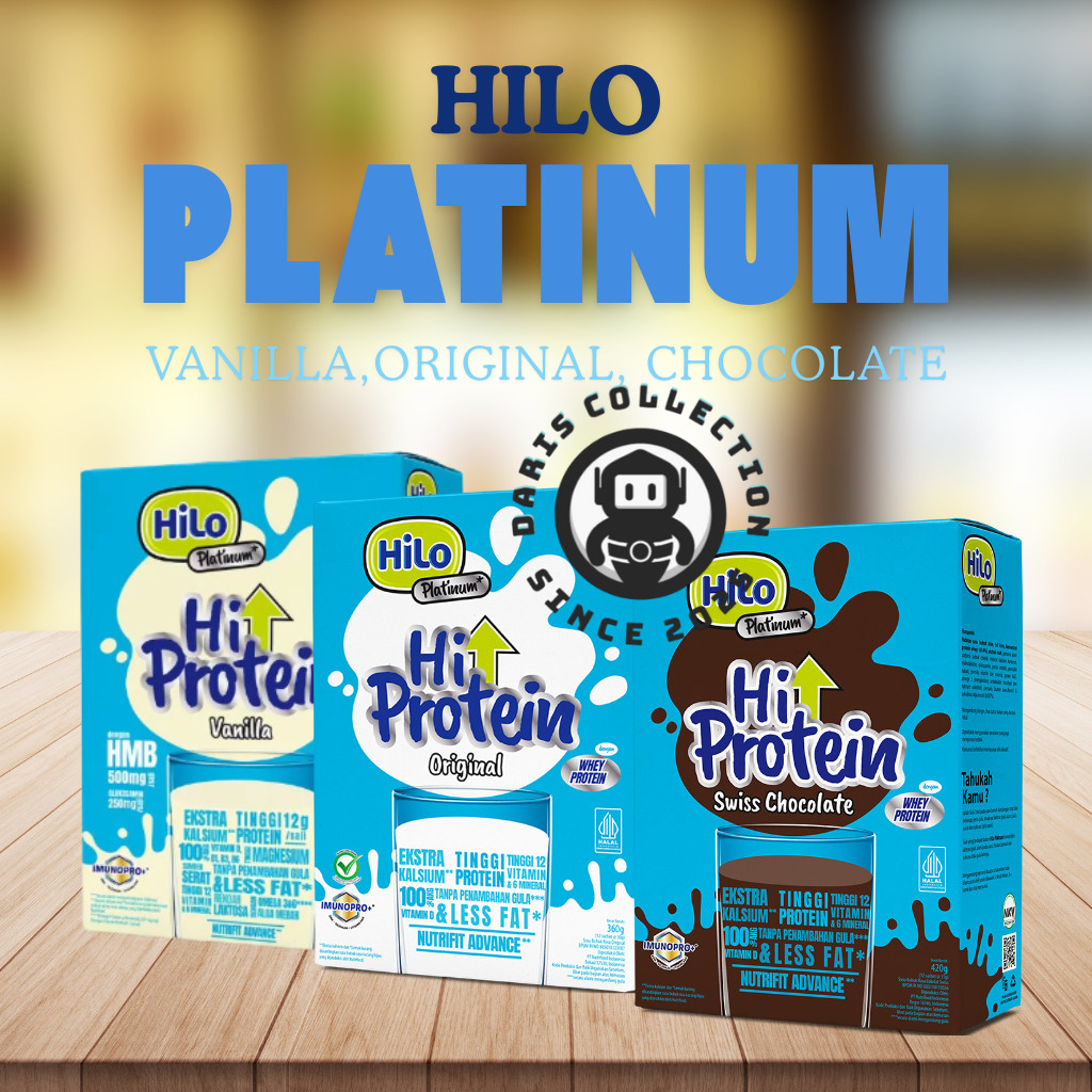 

Susu Hilo Platinum Tinggi Protein Dan Calcium Peninggi Badan 420g Dengan Omega 3 Dan Glukosamin