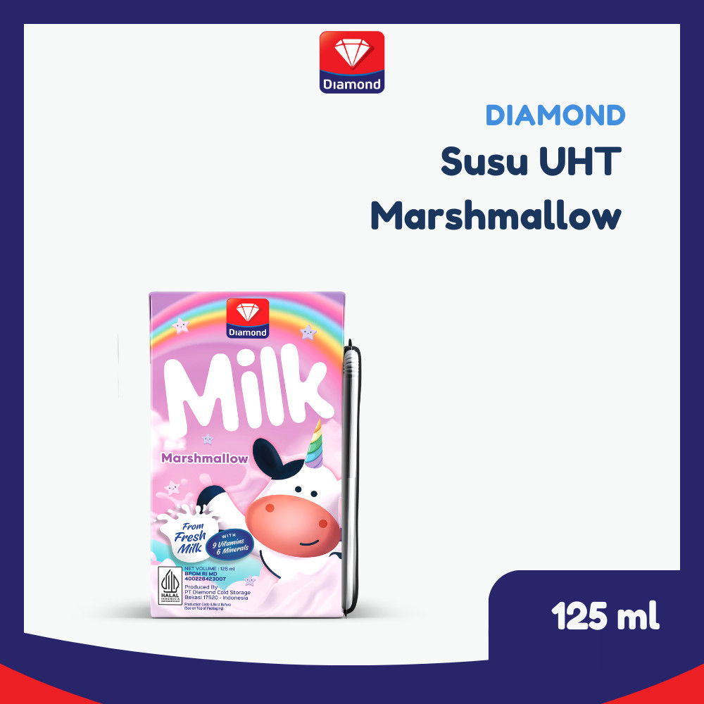 

Diamond Milk Susu UHT Marshmallow 125 ML