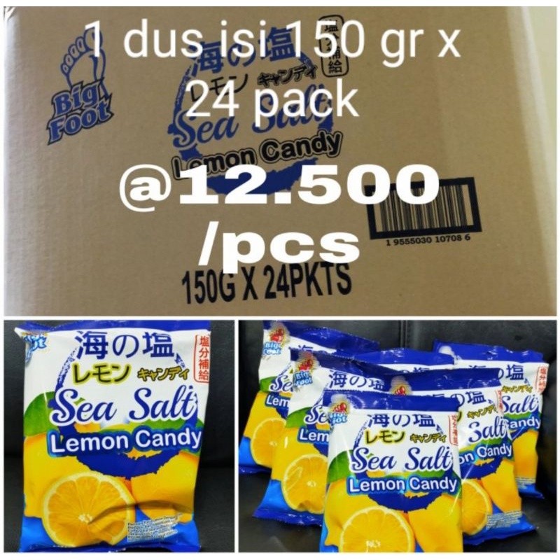 

permen sea salt big foot per dus isi 24 pack