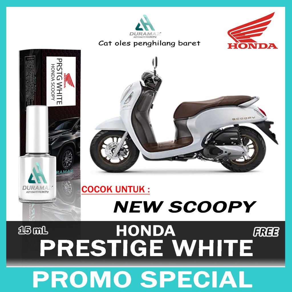 CAT OLES PENGHILANG BARET MOTOR PRESTIGE WHITE - HONDA ALL NEW SCOOPY