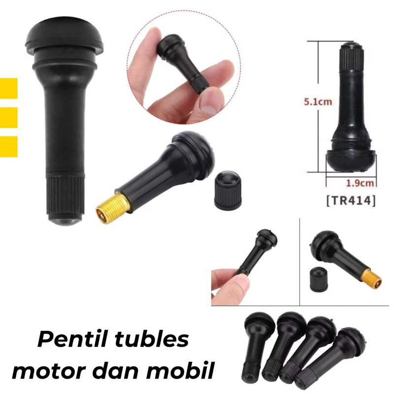 Pentil Ban Tubeless Tubless Karet Pentil Ban Motor Ban Mobil